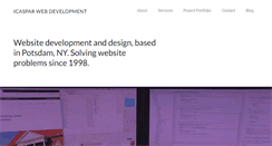 Desktop Screenshot of icasparwebdevelopment.com